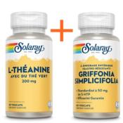 1 griffonia simplicifolia et 1 L théanine 200 mg - Solaray